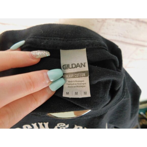 Harry Potter Borgin & Burkes Shirt Mens Medium Black Death Eater Graphic Tee - Picture 7 of 11